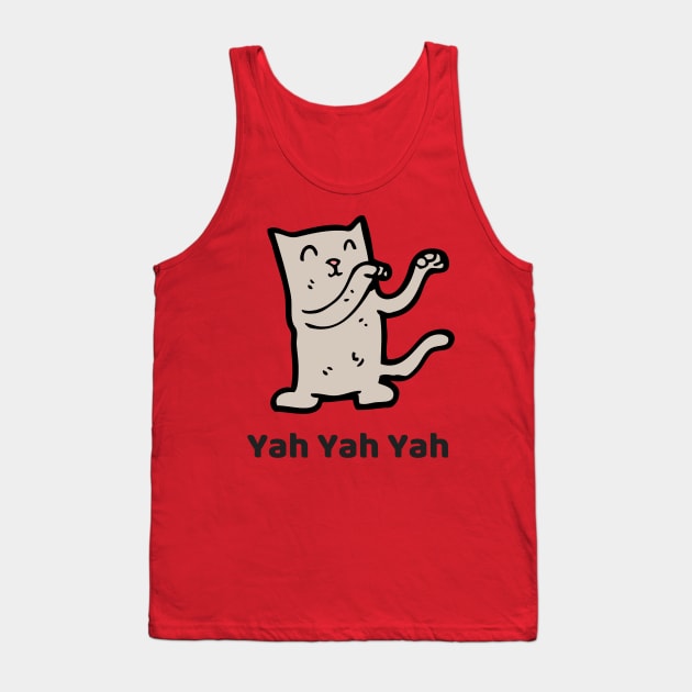 Party Cat Tank Top by dmangelo